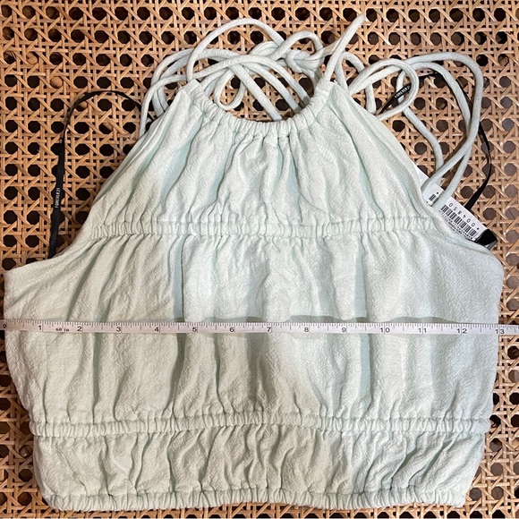 Forever 21 Women's Open-Back Halter Crop Top in Mint Size Small - Picture 13 of 13